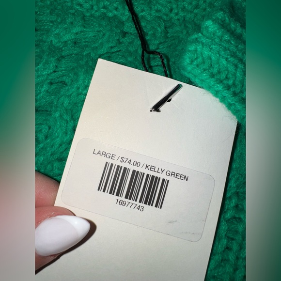 &Merci Green Cable Knit Sweater - Picture 3 of 5